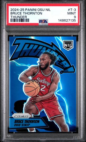 Bruce Thornton 2024 Panini The Ohio State University NIL Thunder #T-3 PSA 9