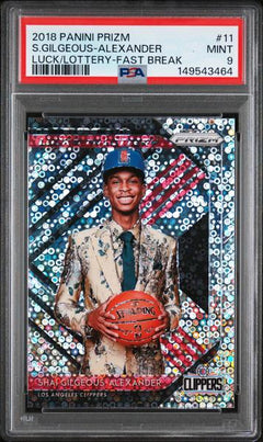 Shai Gilgeous-Alexander 2018 Panini Prizm Luck Of The Lottery Fast Break #11 PSA 9-1