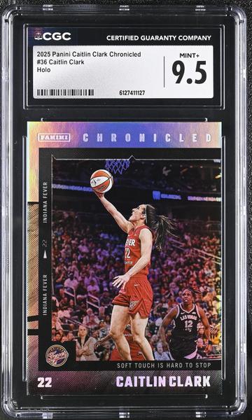 Caitlin Clark Holo 2025 Caitlin Clark Chronicled #36 CGC 9.5-1