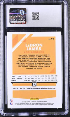 LeBron James 2019-20 Optic #60 CGC 10-2