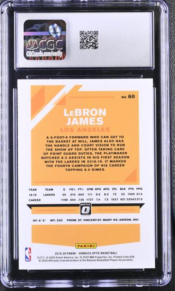 LeBron James 2019-20 Optic #60 CGC 10-2