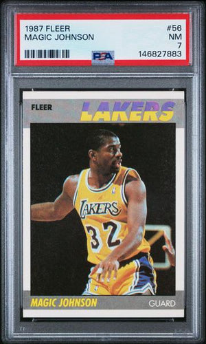 Magic Johnson 1987 Fleer #56 PSA 7