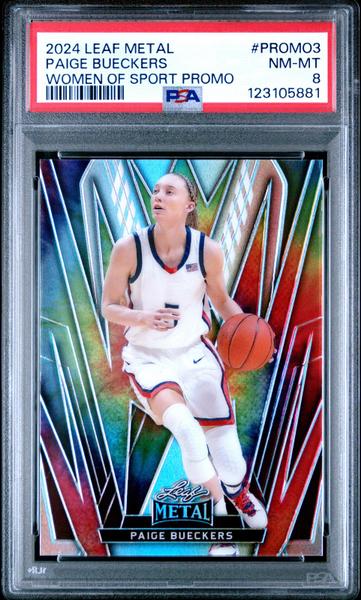 Paige Bueckers 2024 Leaf Metal Women Of Sport Promo Set #PROMO3 PSA 8-1