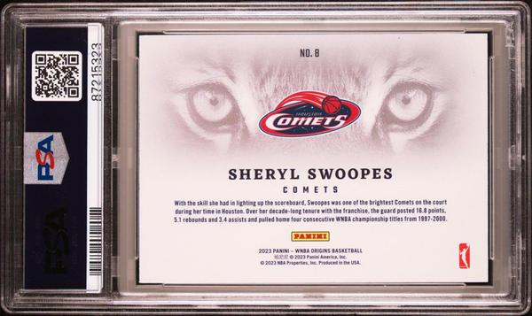 Sheryl Swoopes 2023 Panini Origins WNBA Tiger Eyes #8 PSA 10-2