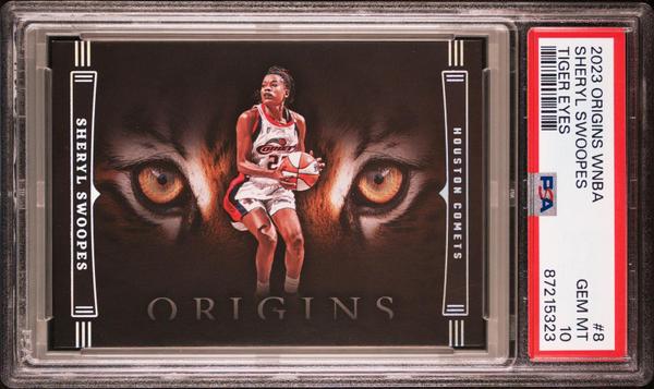 Sheryl Swoopes 2023 Panini Origins WNBA Tiger Eyes #8 PSA 10