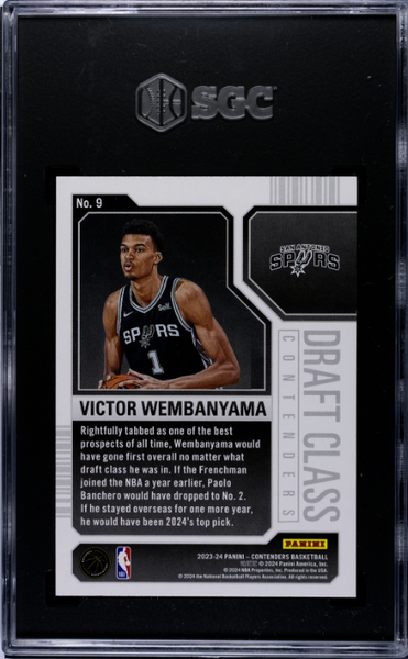 Victor Wembanyama 2023-24 Panini Contenders Draft Class #9 SGC 9.5-2