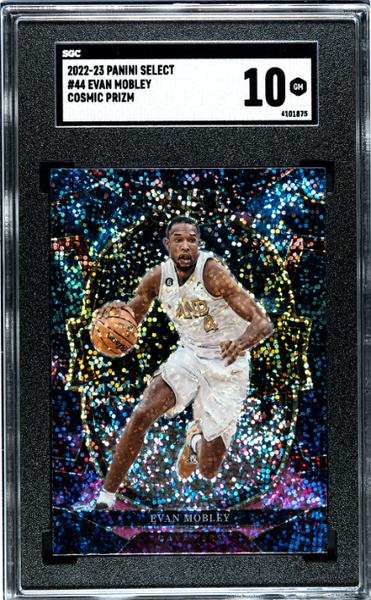 Evan Mobley 2022-23 Panini Select Cosmic Prizm #44 CGC 10-1
