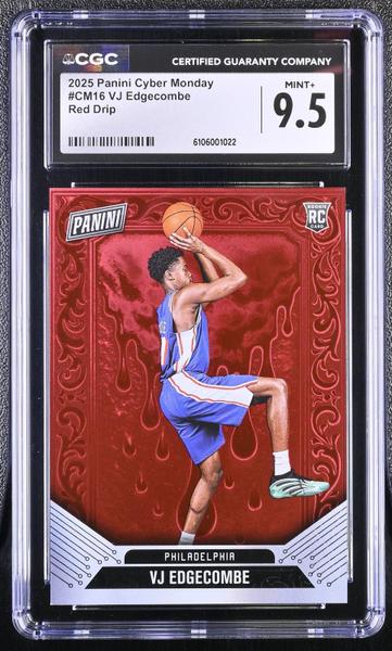 VJ Edgecombe Red 2025 Cyber Monday 74/75 #CM16 CGC 9.5-1