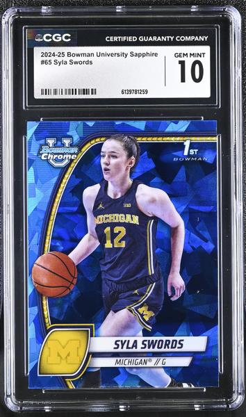 Syla Swords 2024-25 University Sapphire #65 CGC 10-1