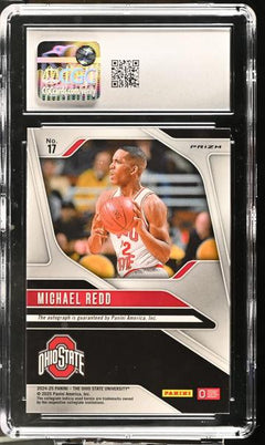 Michael Redd Camo Pink 2024-25 Ohio State Prizm Autographs #17 CGC 10-2