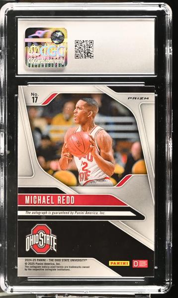 Michael Redd Camo Pink 2024-25 Ohio State Prizm Autographs #17 CGC 10-2