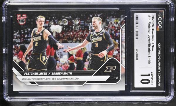 Fletcher Loyer/Braden Smith 2025-26 U Now #14 CGC 10