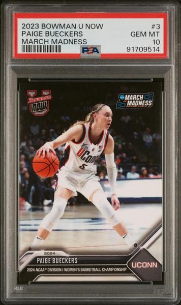 Paige Bueckers 2023 Bowman U Now March Madness #3 PSA 10-1