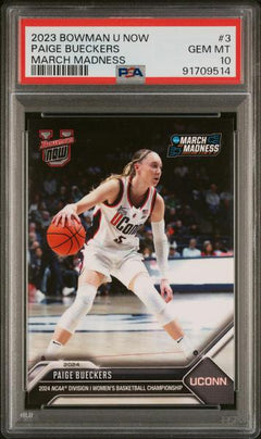 Paige Bueckers 2023 Bowman U Now March Madness #3 PSA 10-1
