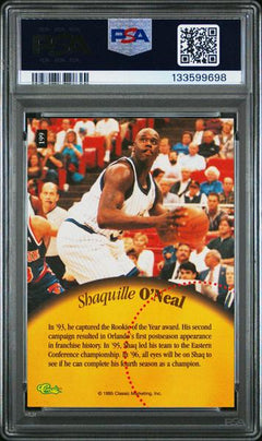 Shaquille O'Neal 1995 Classic 5 Sport #199 PSA 8-2