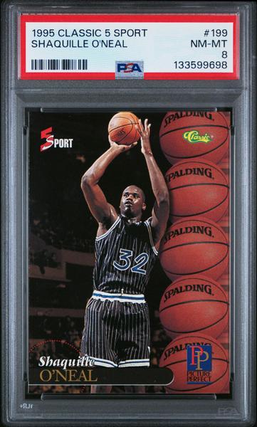 Shaquille O'Neal 1995 Classic 5 Sport #199 PSA 8