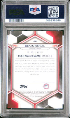 Devin Royal 2023 Bowman University Best Red Refractor 6/10 #66-2
