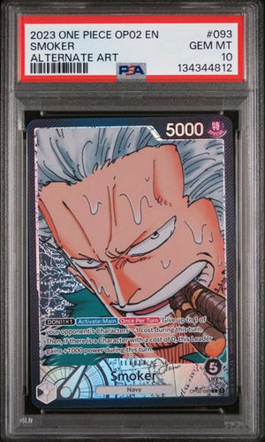 Smoker 2023 One Piece Op02-Paramount War Alternate Art #093 PSA 10