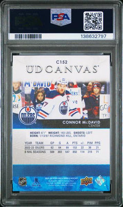 Connor Mcdavid 2023 Upper Deck UD Canvas #C152 PSA 9-2