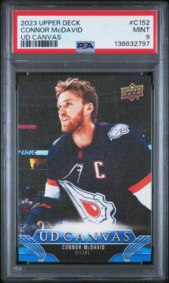 Connor Mcdavid 2023 Upper Deck UD Canvas #C152 PSA 9-1