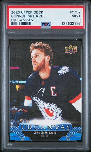Connor Mcdavid 2023 Upper Deck UD Canvas #C152 PSA 9