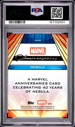 Nebula 2025 Topps Chrome Marvel Anniversaries #MA22 PSA 10-2