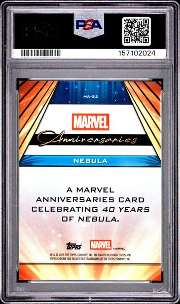 Nebula 2025 Topps Chrome Marvel Anniversaries #MA22 PSA 10-2