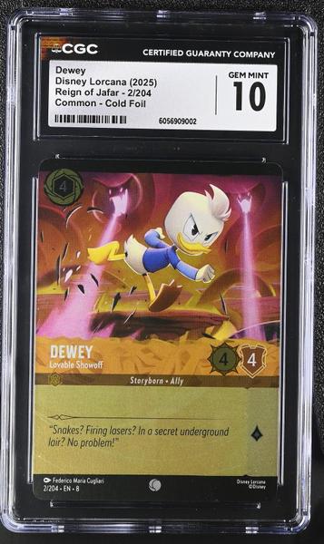 Dewey Cold Foil Common 2025 Reign of Jafar #2/204 CGC 10-1