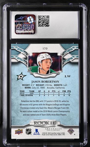 Jason Robertson Copper 2020-21 Artifacts 39/299 #170 CSG 9.5-2