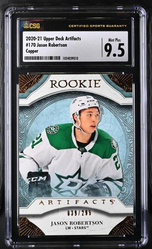 Jason Robertson Copper 2020-21 Artifacts 39/299 #170 CSG 9.5