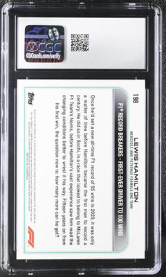 Lewis Hamilton 2022 Chrome Sapphire F1 #198 CGC 10-2