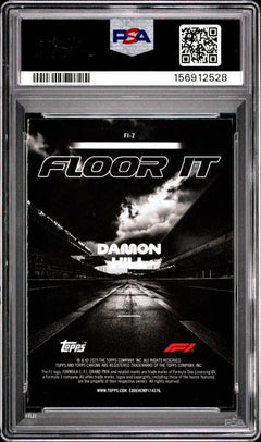 Damon Hill 2025 Topps Chrome Formula 1 Floor It #FI-2 PSA 8-2