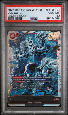 Son Goten 2025 Dragon Ball Super Card Game Fusion World Saiyan's Pride Secret Rare #FB08-121 PSA 10-1