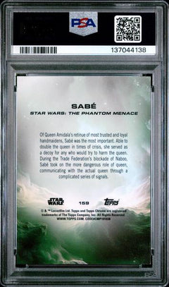 Sabe 2025 Topps Chrome Sapphire Edition Star Wars #159 PSA 9-2