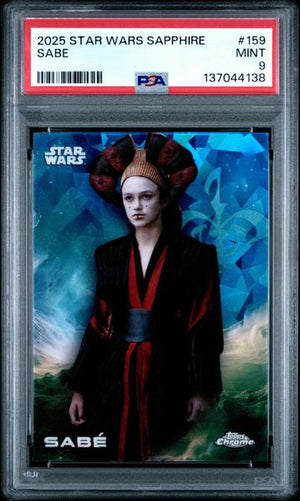 Sabe 2025 Topps Chrome Sapphire Edition Star Wars #159 PSA 9