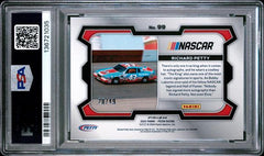 Richard Petty 2024 Panini Prizm Nascar Rides-Carolina Blue Prizm 28/49 #99 PSA 9-2
