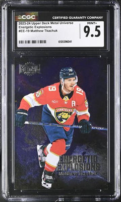 Matthew Tkachuk 2023-24 Metal Universe Energetic Explosions #EE-19 CGC 9.5-1