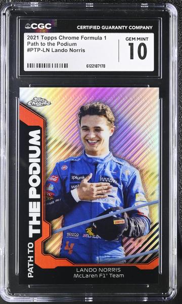 Lando Norris 2021 Chrome Formula 1 Path to the Podium #PTP-LN CGC 10-1