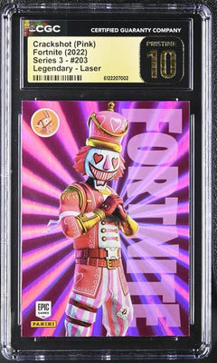 Crackshot (Pink) Laser, Legendary 2022 Series 3 #203 CGC PRISTINE 10-1
