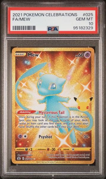 Fa/Mew 2021 Pokemon Celebrations #025 PSA 10-1