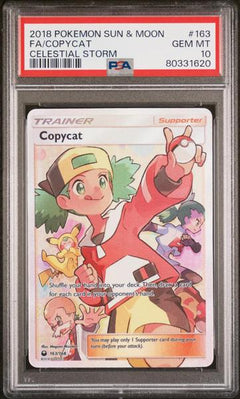 Fa/Copycat 2018 Pokemon Sun & Moon Celestial Storm Celestial Storm #163 PSA 10-1