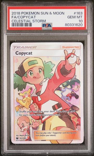Fa/Copycat 2018 Pokemon Sun & Moon Celestial Storm Celestial Storm #163 PSA 10