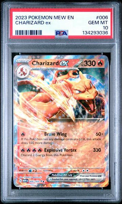 Charizard Ex 2023 Pokemon Mew En-151 #006 PSA 10-1