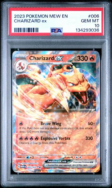 Charizard Ex 2023 Pokemon Mew En-151 #006 PSA 10-1