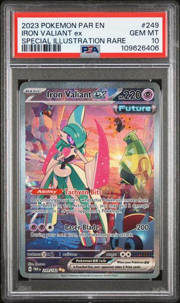 Iron Valiant Ex 2023 Pokemon Par En-Paradox Rift Special Illustration Rare #249-1