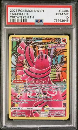 Fa/Oricorio 2023 Pokemon Sword And Shield Crown Zenith Crown Zenith #GG04 PSA 10