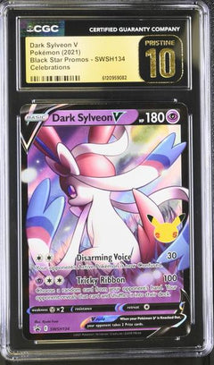 Dark Sylveon V Celebrations 2021 Black Star Promos #SWSH134 CGC PRISTINE 10-1