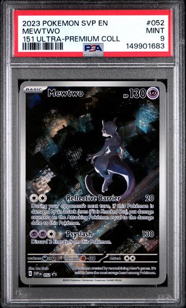 Mewtwo 2023 Pokemon Svp En-Sv Black Star Promo 151 Ultra-Premium Coll #052 PSA 9-1