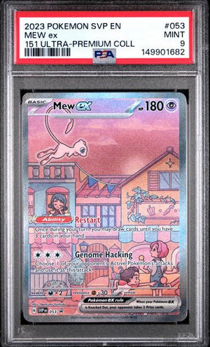 Mew Ex 2023 Pokemon Svp En-Sv Black Star Promo 151 Ultra-Premium Coll #053 PSA 9