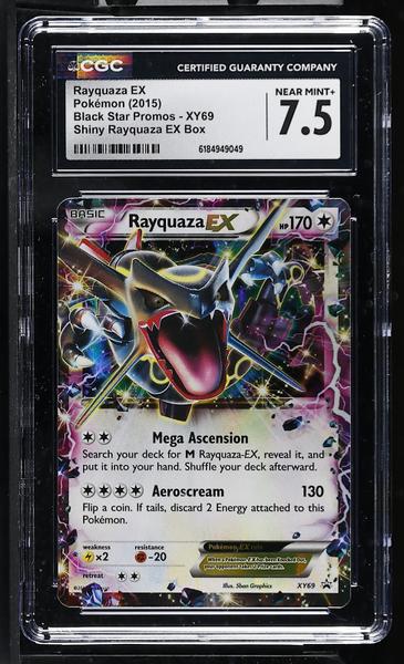Rayquaza EX Shiny Rayquaza EX Box 2015 Black Star Promos #XY69 CGC 7.5-1